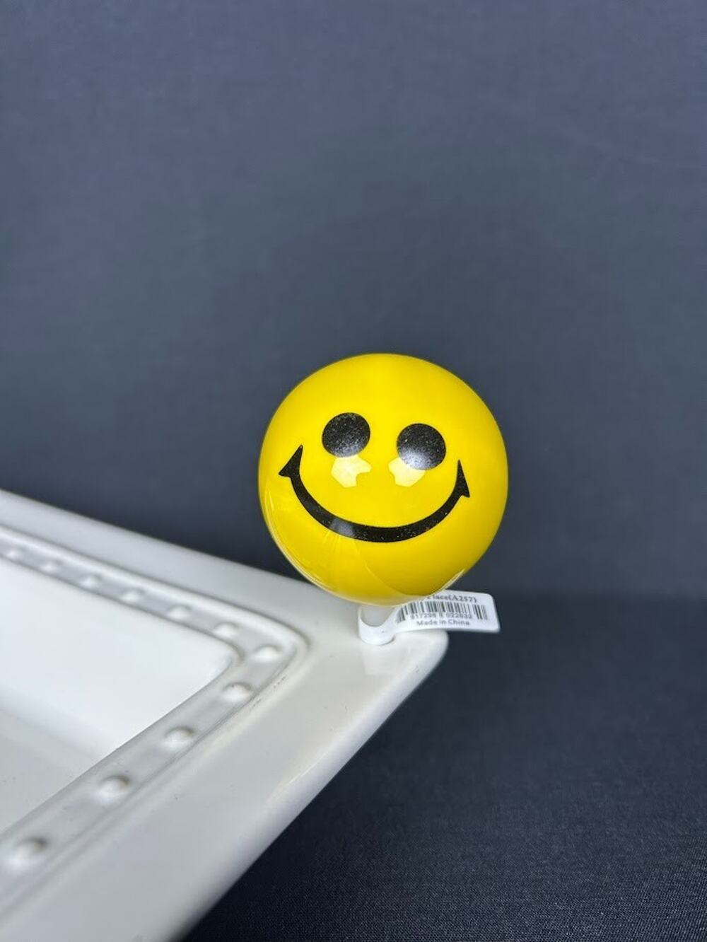 Nora Fleming Happy Place A257 RETIRED Smiley Face Mini NEW w/ Tag
